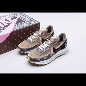 Nike Sneakers in Black, Pink, and Tan